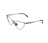 XLAB Donna Shark Montature da vista Metallo Argento Cat Eye Anti-luce blu