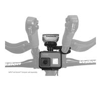 Xlab Supporto Per Ciclocomputer Da Manubrio C-fast Versadjust Gopro Combo Garmin/wahoo Black