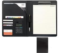 XLANDALYUEFA Cartella Portadocumenti A4, Organizer con Custodia e Scomparti for Carte d'identità, Tessere o Banconote(Svart)