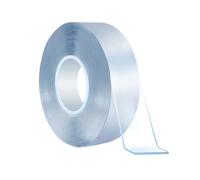 XLANDALYUEFA Nastro Biadesivo Resistente, Trasparente, Riutilizzabile, al Calore, Impermeabile, for Bagno, Cucina, Decorazione da Parete, Accessori(30mmx1m)