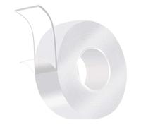 XLANDALYUEFA Nastro Biadesivo Trasparente Riutilizzabile da 1/10 m, Nastri Adesivi Impermeabili Lavabili, for Bagno, Cucina e casa, gekkotape(3cmx3 Meters)