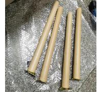 XLANDALYUEFA Piedini for mobili, Set di 4 Gambe in Legno for, in for tavoli, sedie, Letti, da Cucina, divani, cassettiere, tavolini caffè, Porta TV, Colore Naturale(Tilt,20cm)