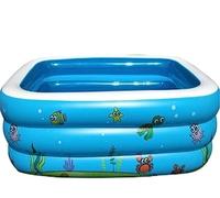 XLANDALYUEFA Piscina for Bambini, Piscina Gonfiabile Fuori Terra con Coperchio Multicolore, Diverse Misure(130 * 90 * 48cm)