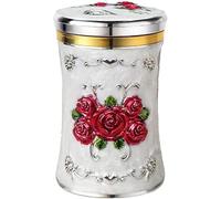 XLANDALYUEFA Porta stuzzicadenti, Dispenser for stuzzicadenti, Contenitore portaoggetti, Decorazione for Cucina, Dispenser for stuzzicadenti(Silver Red)