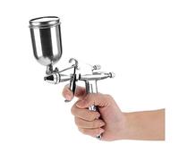 XLANDALYUEFA Set aerografo, Pistola a spruzzo Professionale con ugello da 0,5 mm, Mini spruzzatore Pneumatico da 125 ml for Riparazione verniciatura Auto