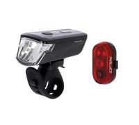 XLC 30-Lux Batteria Set Luce Bicicletta Anteriore E Luce Posteriore Bicicletta
