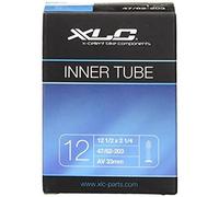 XLC 2508120200 Camera d'aria per bicicletta, Nero (Black), 12 1/2 x 2 1/4 47-203, 54-203, 62-203 AV 33 mm