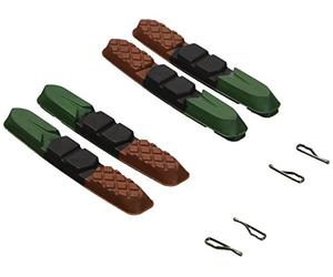 XLC Bremsschuhe Ersatzbremsgummi 4er 72 mm, Pattini Ricambio Freno Gomma BS-X09 Set da 72 mm Unisex Adulto, Multicolore, Standard