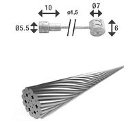 Xlc Cavo Del Freno Br-x86 Double Head Silver