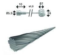 Xlc Cavo Del Freno Br-x88 Double Head Silver