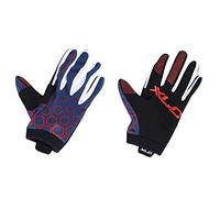 XLC CG-L14 GUANTES LARGOS MTB ROJO/AZUL HEXAG.T.L