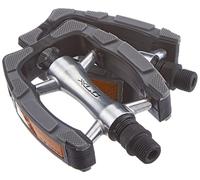 XLC City-/Comfort-Pedal PD-C07 Unisex-Adult, Nero/Grigio/Argento, One Size