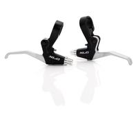 XLC Coppia Leve Freno BL-V01 per V-Brake 2 Dita in Alluminio Nero/Argento