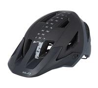 XLC Enduro, Casco da Bicicletta Unisex Adulto, Nero, 58-62