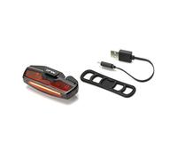 XLC, FANALE POSTERIORE DI SICUREZZA USB Unisex-Adult, Nero, Taglia unica