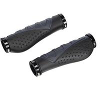 XLC Bar Grips GR-S07 'Ergonomic' nero/grigio, 140mm con vite di fissaggio