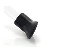 XLC Gummifuß-2502609900, Piedino in Gomma Unisex-Adulto, Nero, Taglia Unica