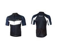 XLC Maglia da corsa Uomo JE-S17 Manica Corta Taglia S Nero/Blu/Bianco
