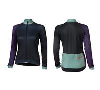 XLC Maglia donna da corsa JE-S18 maniche lunghe Taglia L Blu/Verde/Lilla