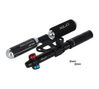XLC Mini pompa combinata CO2 PU-M06 Minipompa a mano da bicicletta con staffa