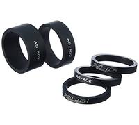 XLC Nero Set spessori Alluminio Opaco Unisex Adulto, Standard