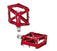 XLC PD-M12 Pedali Piatto MTB Flat Enduro Downhill Alluminio Titanio Rot 9/16