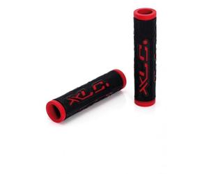 XLC, Prese Bicolore Gr-G07 Unisex-Adult, Nero/Rosso, 125 mm