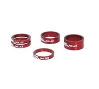 XLC Set Distanziali per Serie Sterzo Testa 1 1/8 " Rosso 3x5mm 1x10mm 1x15mm