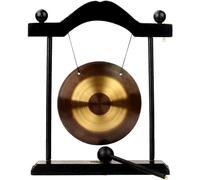 XLDZ Gong zen cinese vintage con bacchette in legno - Feng Shui Desktop Decor Hanging Gong per la casa