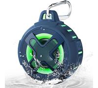 Xleader X8(2e Gen) Bluetooth-luidspreker, Gecertificeerd IP67 Waterdicht, Siliconen Hoes, 10W Kristal Geluid&Diepe Bas, 24uur Speeltijd, Kleine Draagbare, Clip, voor Douche Strand Kamperen, Blauw