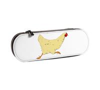 XLEWSIEU Animal Farm-Chicken Run - Astuccio in pelle elegante e funzionale, astuccio per penne, cosmetici, scatola per il cambio, Nero , Taglia unica, Set di zaini per la scuola
