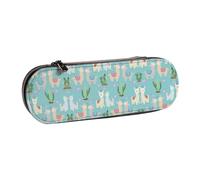 XLEWSIEU Astuccio in pelle con stampa a cuore rosa alpaca, elegante e funzionale, astuccio per penne, cosmetici, scatola per il cambio, Nero , Taglia unica, Set di zaini per la scuola