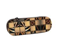 XLEWSIEU Astuccio in pelle con stampa patchwork jeans, elegante e funzionale, astuccio per penne e matite, astuccio per cosmetici, scatola per il cambio, Nero , Taglia unica, Set di zaini per la