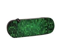 XLEWSIEU Hacker Era - Astuccio in pelle con stampa, elegante e funzionale, astuccio per penne e matite, astuccio per cosmetici, scatola per il cambio, Nero , Taglia unica, Set di zaini per la scuola