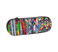 XLEWSIEU Origami Multicolor Papercraft Cranes Print Astuccio in pelle elegante e funzionale astuccio per penne/matite, astuccio per cosmetici, scatola per il cambiamento, Nero , Taglia unica, Set di