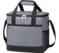 XLFKD Borsa Isolante per Pranzo Grande capacità Borsa Isolante in Film Borsa Impermeabile in Tessuto Oxford per Picnic,Grigio