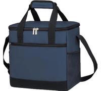 XLFKD Borsa Isolante per Pranzo Grande capacità Borsa Isolante in Film Borsa Impermeabile in Tessuto Oxford per Picnic,Navy Blue