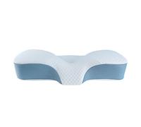 XLFKD Cuscino per Collare cervicale in Memory Foam, trazione, Supporto ergonomico per Il Collo e Funzionale per,Blu
