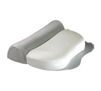 XLFKD Cuscino per Il Sonno Profondo Zero Pressione, Cuscino per la Protezione del Collo, Nucleo in Memory Foam, Rimbalzo Lento, Cuscino Combinato 2 in 1 con trazione.,Grigio,50 * 35 * 8cm Two