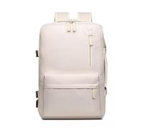 XLFKD Zaino 40X30x20 Aeroplano, Zaino a Mano per Cabina, Zaino per Laptop per Viaggi in Aeroplano, Zaino Scolastico, Borsa per Uomini e Donne,Bianca