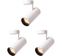 XLHWZS Illuminazione a binario a soffitto, faretti a soffitto Faretti a binario a LED Faretti a montaggio superficiale(18.6X6X6CMx3pcs)