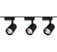 XLHWZS Teste for faretti da binario a LED, Teste for faretti da binario, Apparecchio da soffitto dimmerabile con angolo del fascio for negozi al dettaglio(30w-black,Natural light)