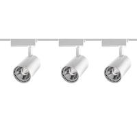 XLHWZS Teste for faretti da binario a LED, Teste for faretti da binario, Apparecchio da soffitto dimmerabile con angolo del fascio for negozi al dettaglio(40w-white,Warm light)