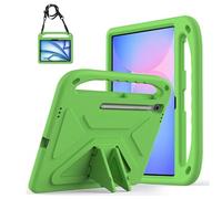Xliamcp Custodia per Samsung Galaxy Tab S10 Lite/ S10 S9 FE 11.9", verde | Adatto ai bambini, leggero, antiurto, con supporto per manico, con tracolla