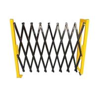 XLIHAWY Barriera Espandibile, Retrattile Barricata Metallica Porta Per Recinzione Con Ruote, Barriera Per Parcheggio Cancello Per Blocco Stradale(1.5x4.5m)