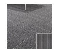 XLIHAWY Piastrelle Per Moquette Commerciali 50 X 50 Cm, Morbide Imbottite Piastrelle Per Moquette, Antiscivolo Quadrati Per Pavimenti Per Ufficio Spazio(F,2pcs)