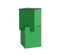 XLIHAWY Piedistalli in Carta, Piedistallo per Centrotavola con Pannello in Acrilico, Colonne in Carta Espositori A Colonna per Fiere Boutique(Verde,32x32x70cm)
