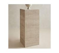 XLIHAWY Supporto per Manichino, Quadrato Colonne Espositive per Sculture, Effetto Marmo Artificiale Colonne Espositive per Decorazioni Artistiche Ingressi(25x25x70cm)