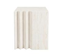 XLIHAWY Tavolino D'appoggio Moderno, Tavolino in Pietra, Colonne Scultoree Artistiche, Base Cubica per Soggiorno, Boutique, Non Richiede Montaggio(30x30x90cm)