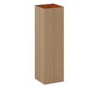 XLIHAWY Tavolino in Carta, Decorazione per La Casa Supporti A Cubo, Piedistallo Pieghevole Comodino Moderno per Soggiorno Fiera Ufficio(Brown+Orange-30x30x100cm)